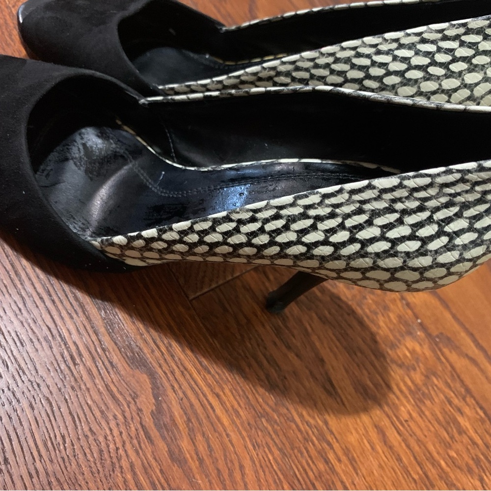 Elegant Black and White Women's Heels